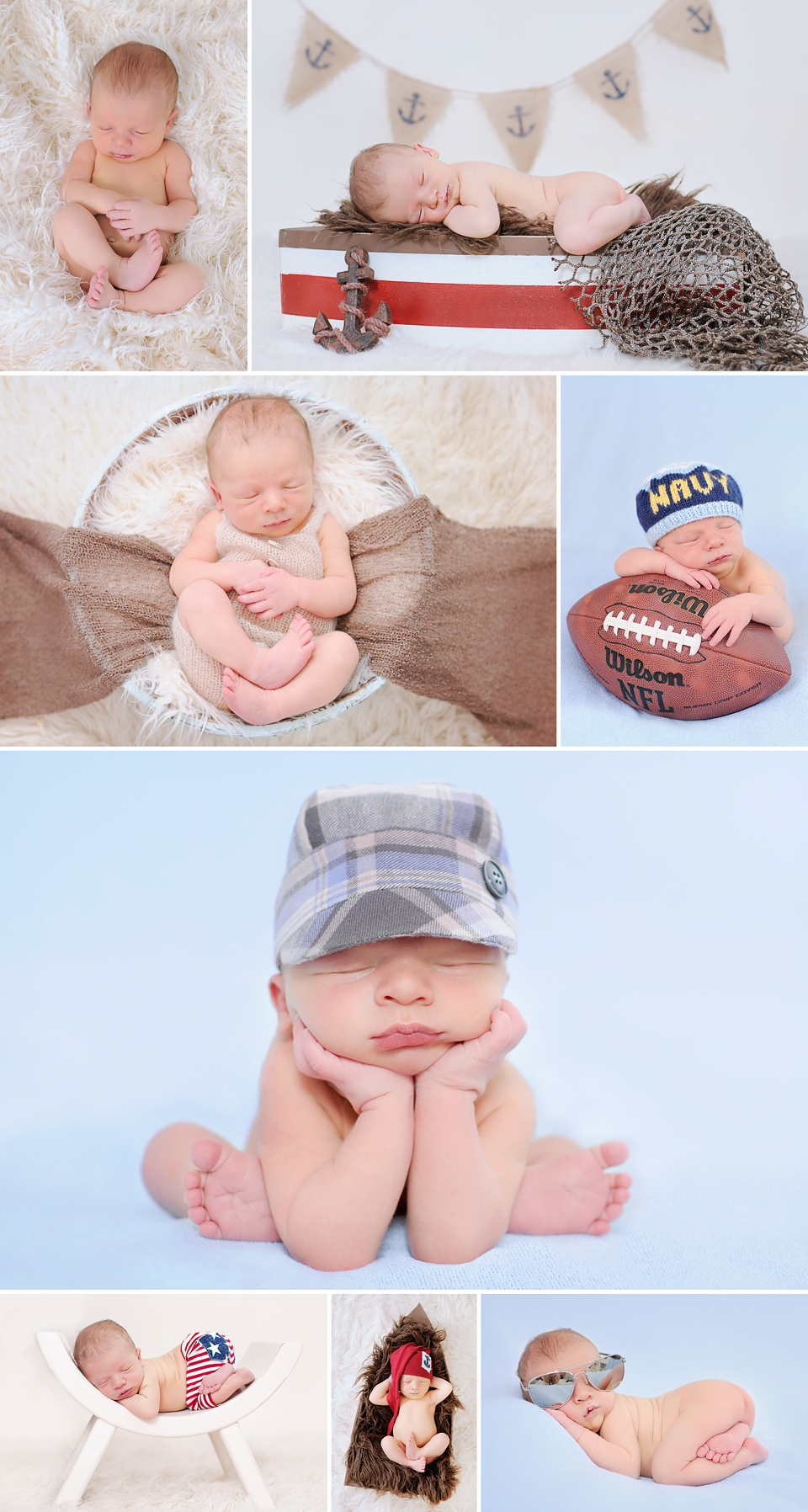 Just a little sneak peek of a small fractions of portraits from this little guy's newborn session.